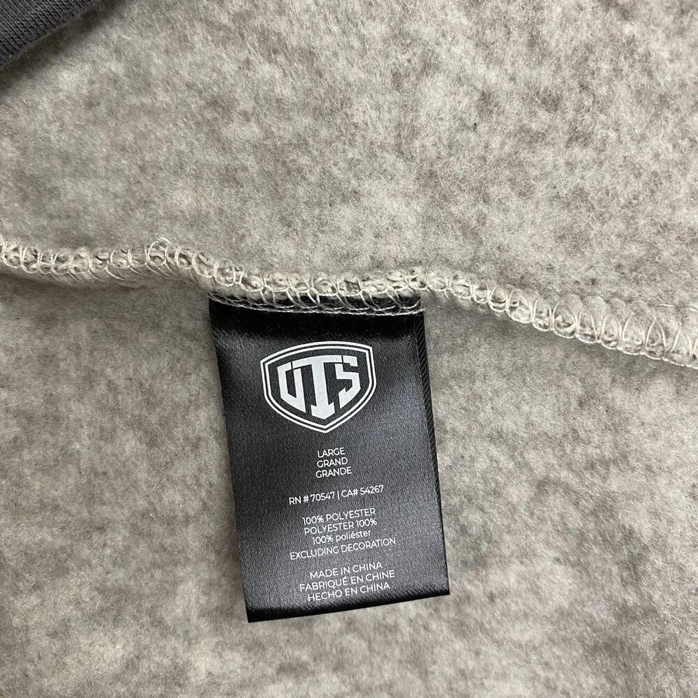 Buffalo Bills Men’s Large Gray Sweater Fleece Vest Full Zip NFL Game Day NWT - Picture 5 of 14